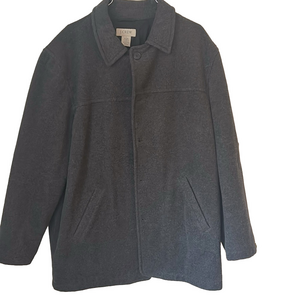 🌿J. Crew Men’s dark grey wool lined jacket, size Large🌿